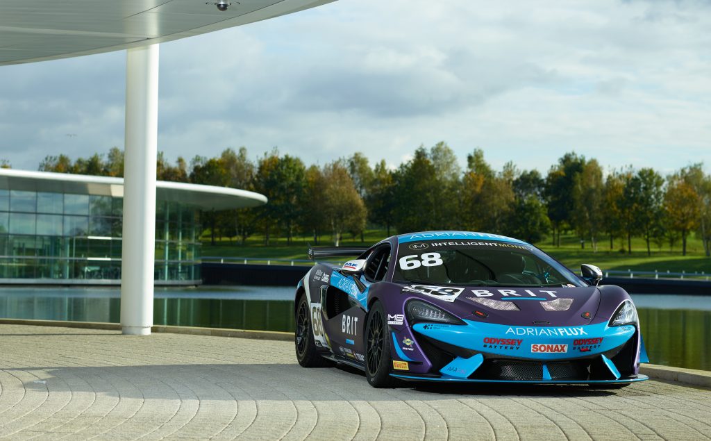 Team BRIT McLaren 570S GT4 race car