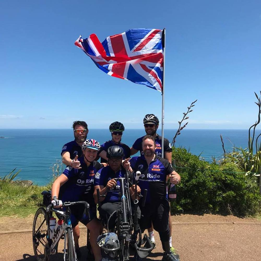 Martyn Compton cycles New Zealand for charity