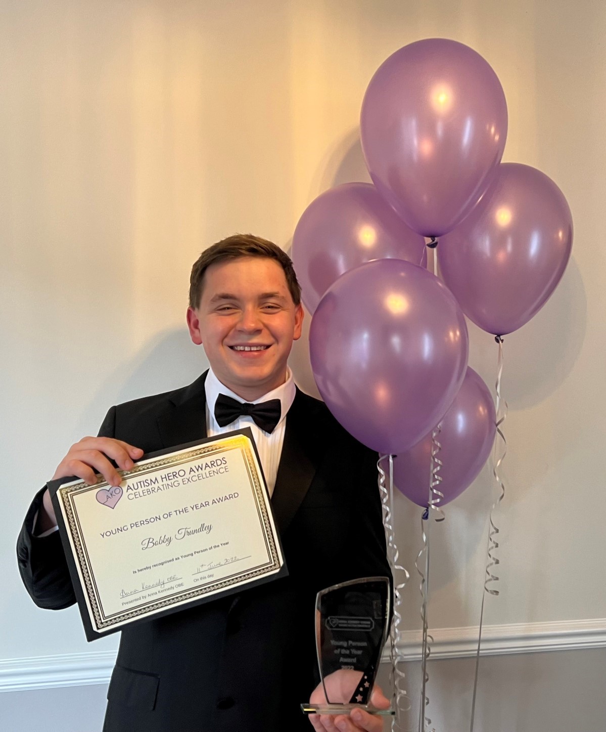 Bobby recognised with national autism award