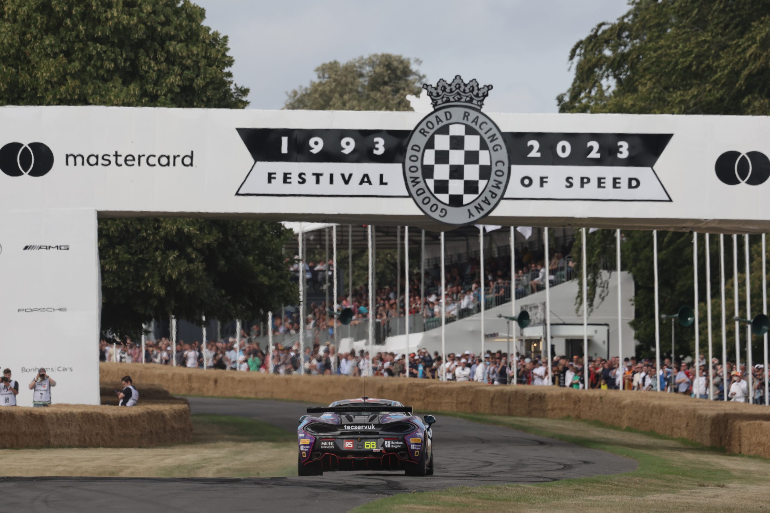 A milestone moment as Aaron goes up the Goodwood Hill