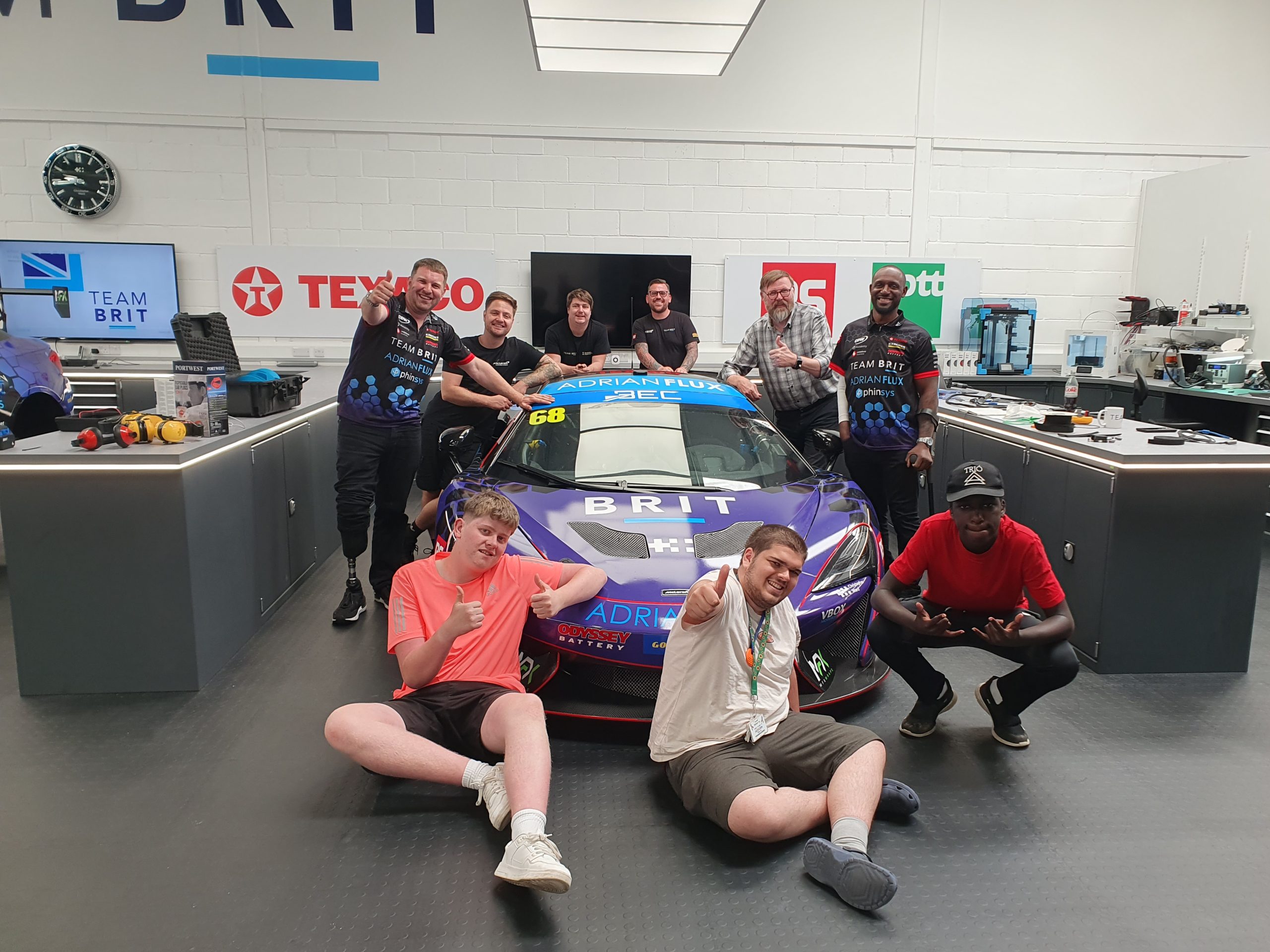 Young people from West Sussex introduced to the world of motorsport with Team BRIT