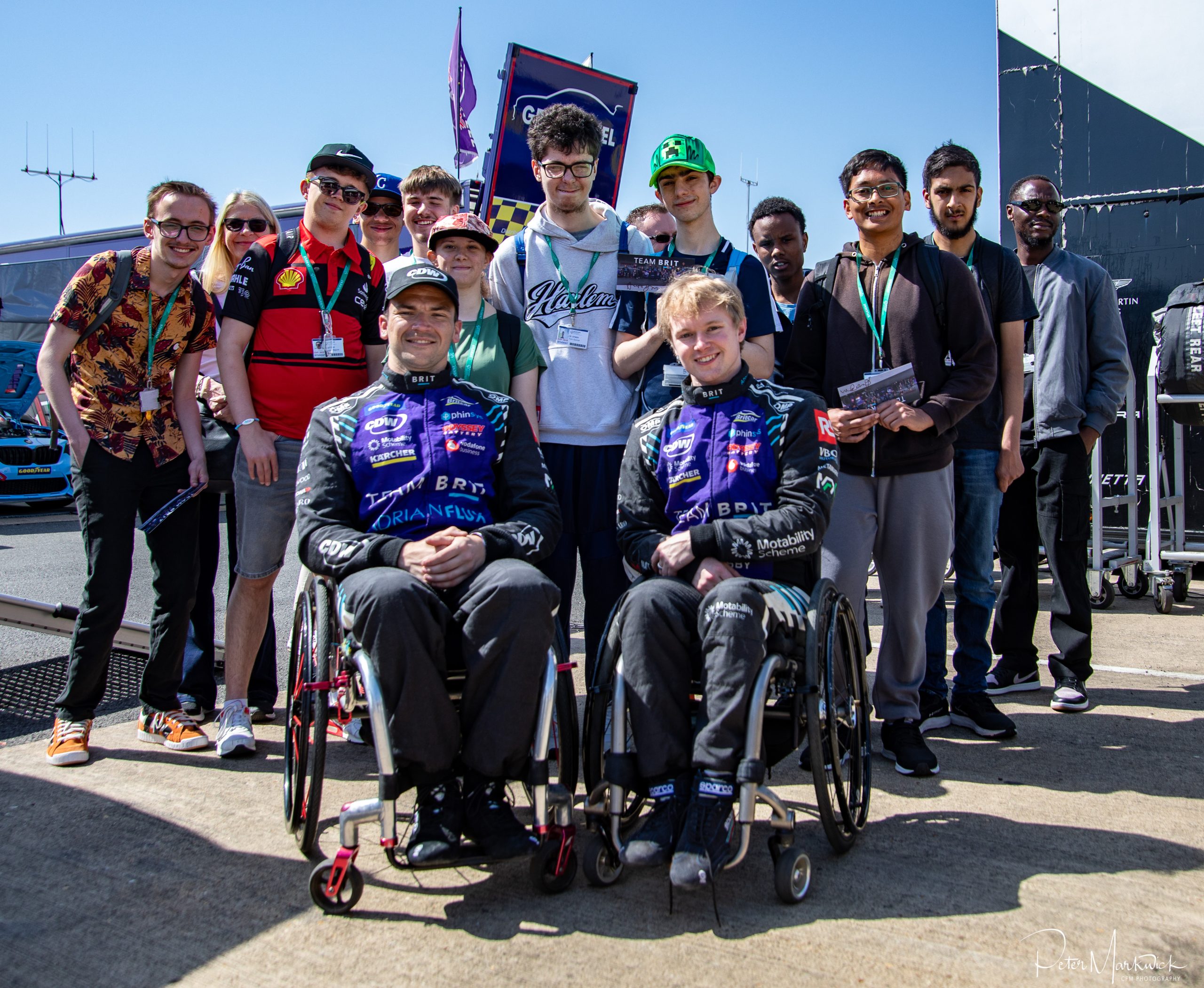 Young people from Bedford experience life in the fast lane with Team BRIT